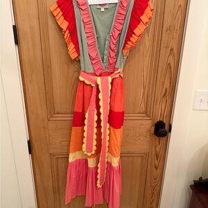 CeliaB Olive and Red Jacket